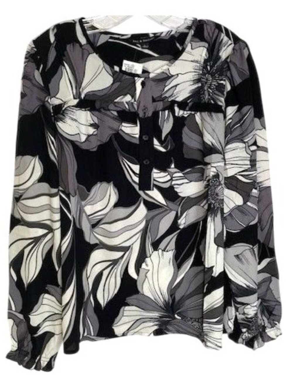 Zac & Rachel Long Sleeve Floral Top X LARGE